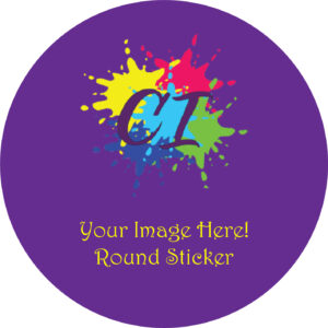 Adhesive Vinyl Stickers - Round 10cm x 10cm
